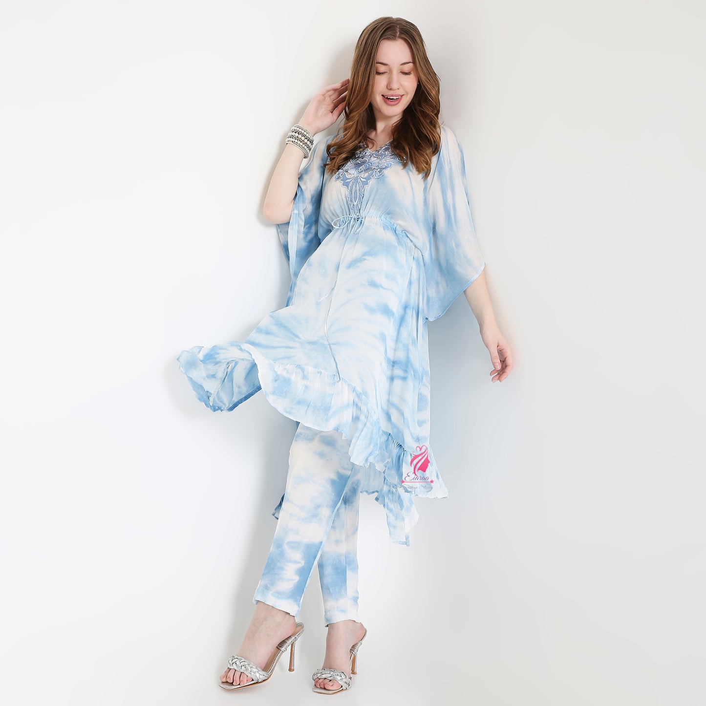 Tie and dye Kaftan Set - EIARAA STUDIO