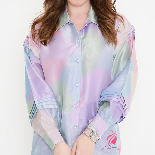 Organza pastel Shirt - EIARAA STUDIO