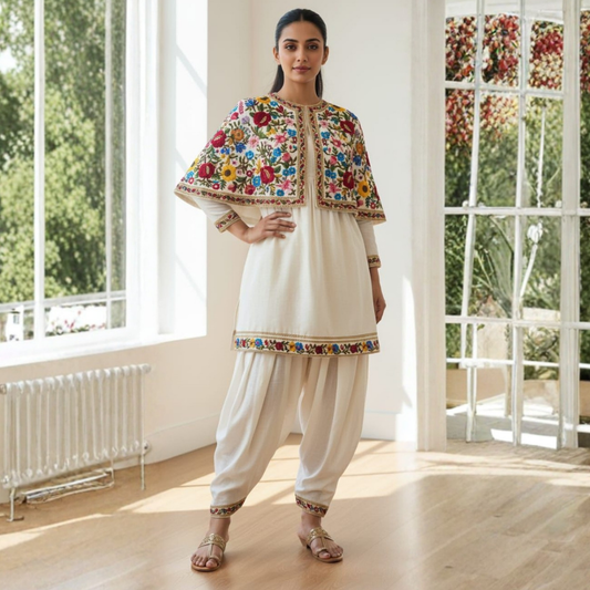 Cape Style Kurta Set