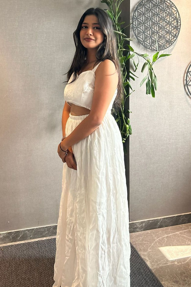 Pure White Indo Western Dress - EIARAA STUDIO