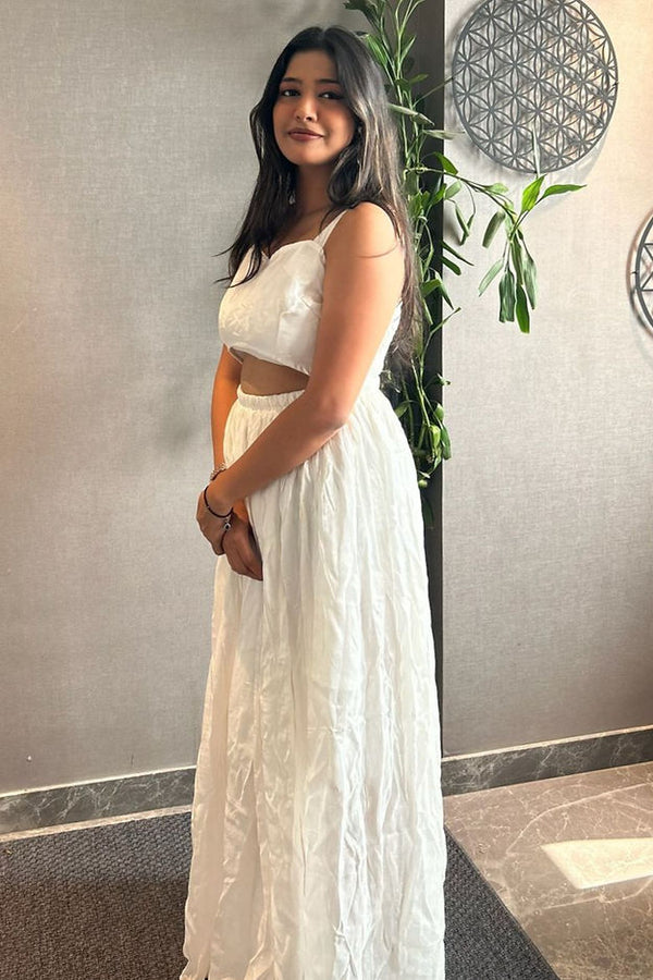 Pure White Indo Western Dress