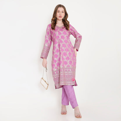 Lavender  Kurti & Pant - EIARAA STUDIO