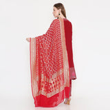 Maroon embroidered suit