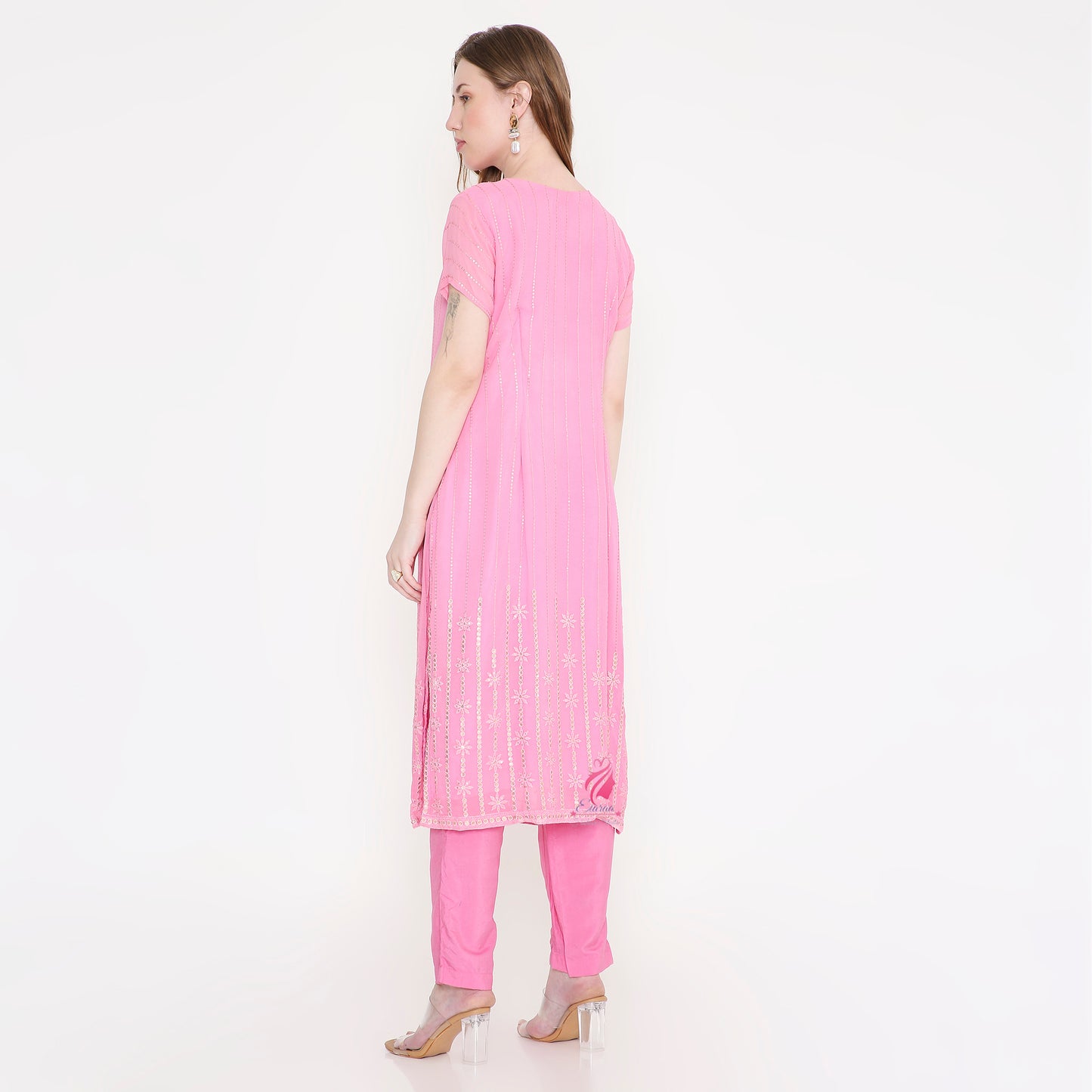 Pink Simplicity Kurti & Pant - EIARAA STUDIO