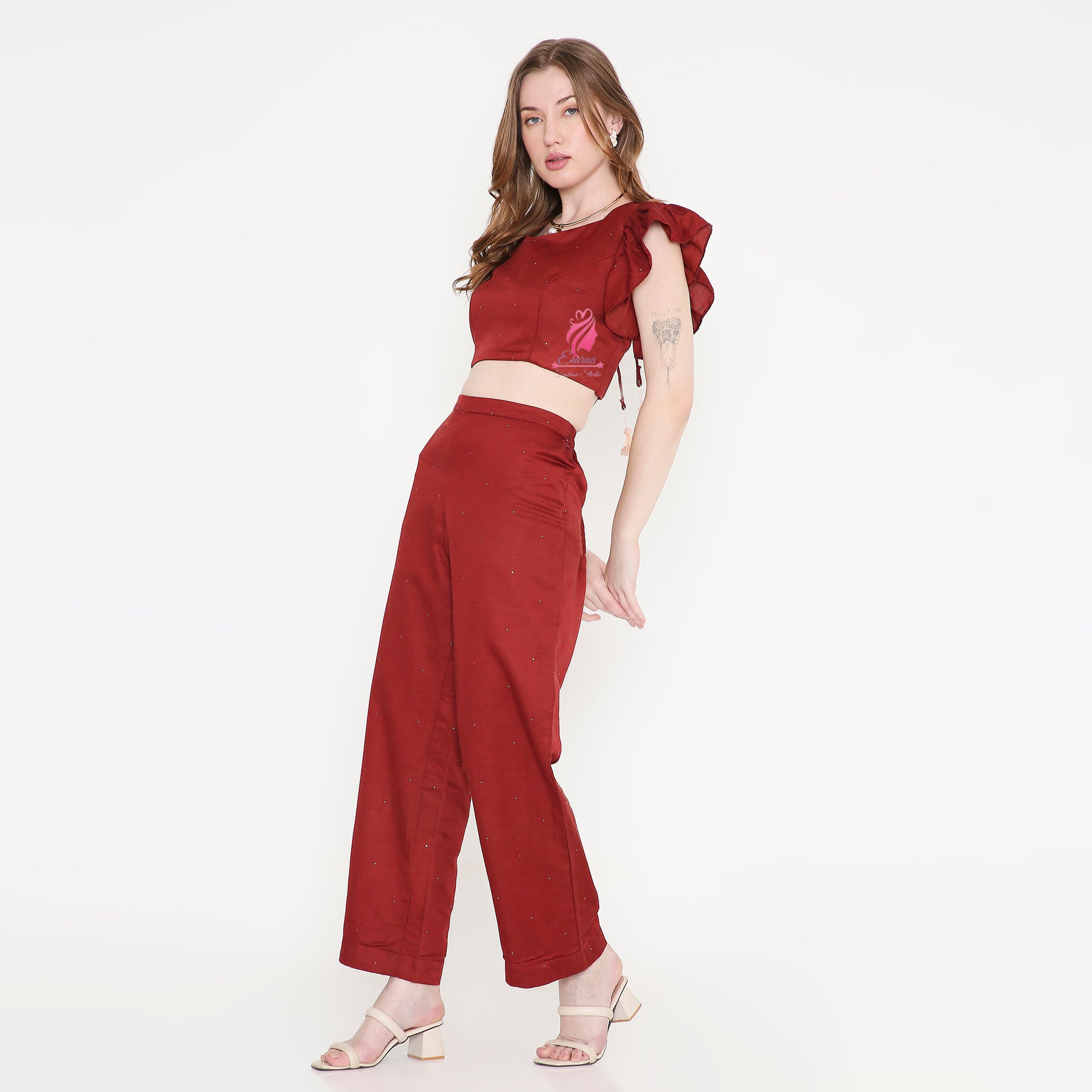 Red Co-Ord Set - EIARAA STUDIO