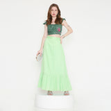 Green Lehenga Set