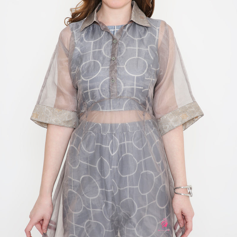 Grey A-line coord set