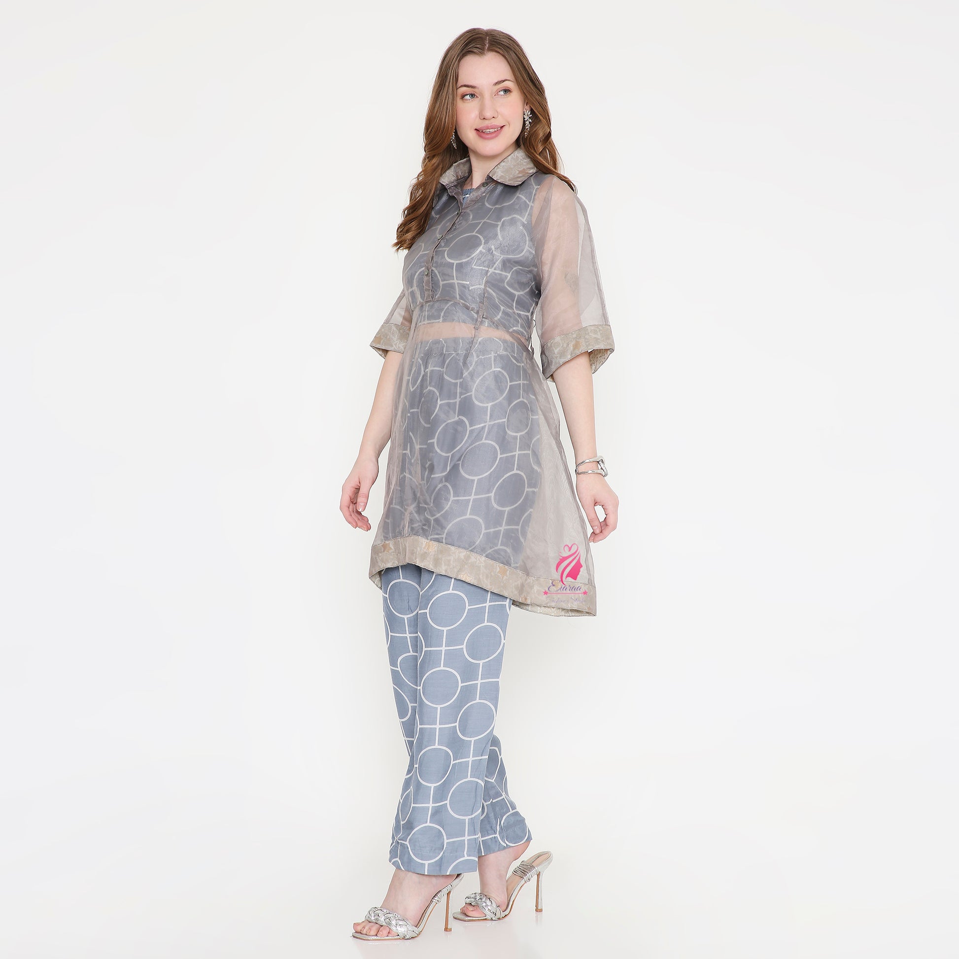 Grey A-line coord set - EIARAA STUDIO