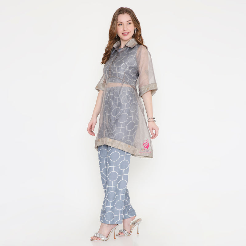 Grey A-line coord set