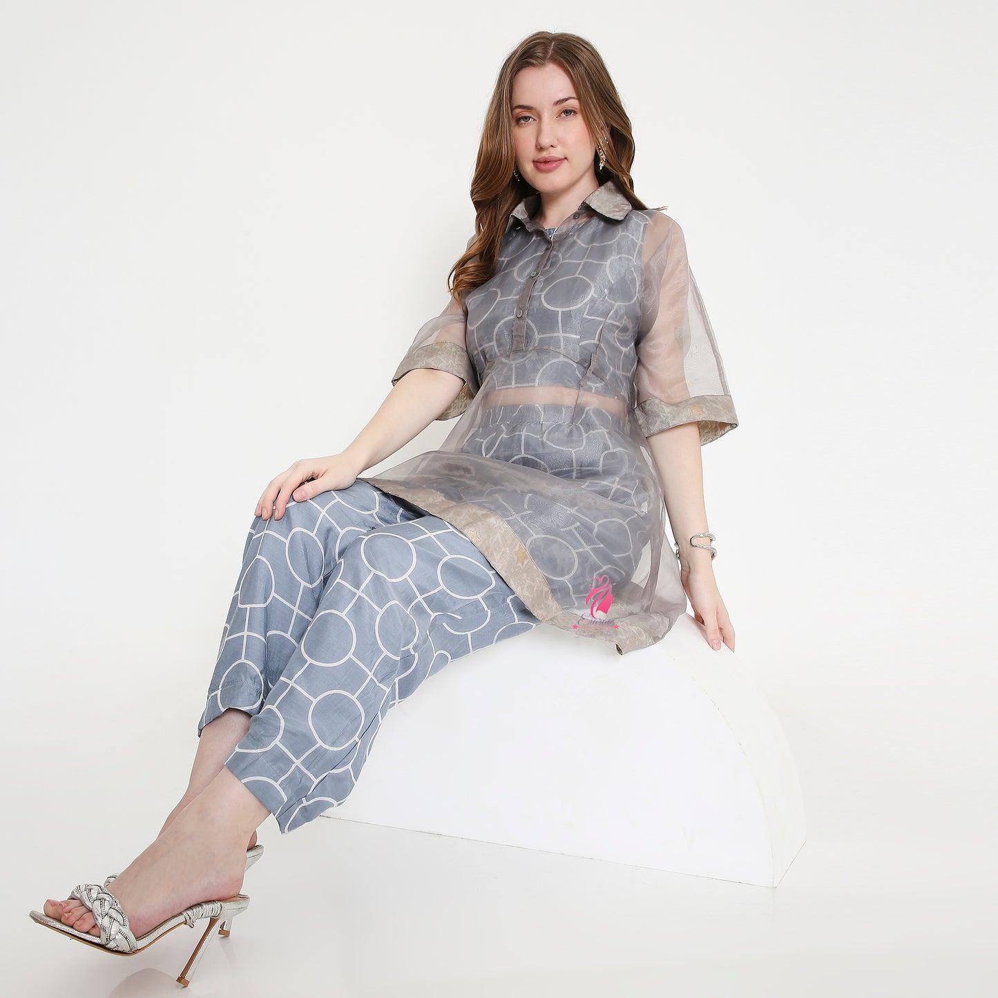 Grey A-line coord set - EIARAA STUDIO