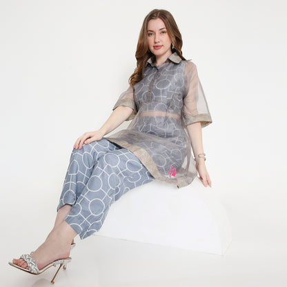 Grey A-line coord set - EIARAA STUDIO