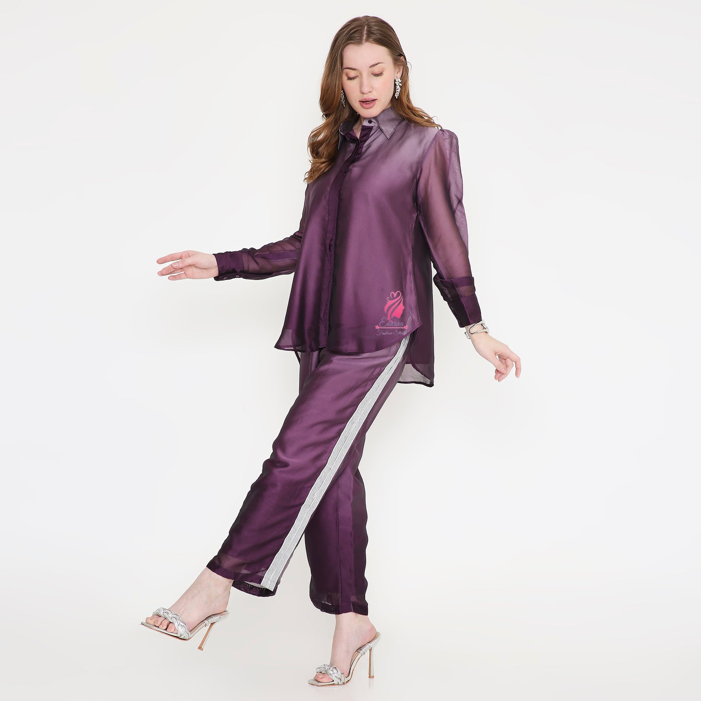 Purple Shaded coord set - EIARAA STUDIO