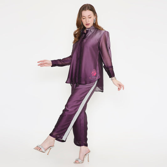 Purple Shaded coord set - EIARAA STUDIO