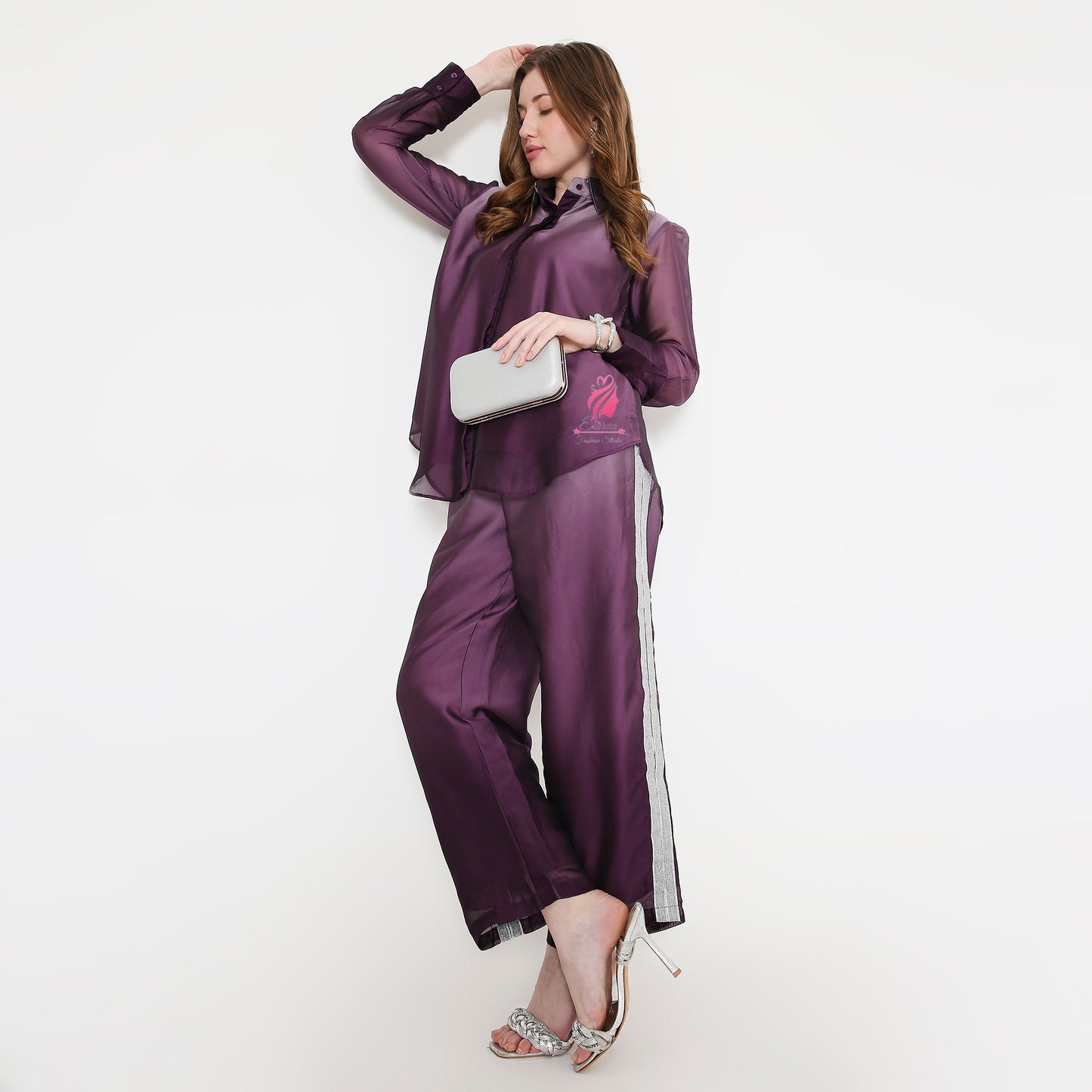 Purple Shaded coord set - EIARAA STUDIO