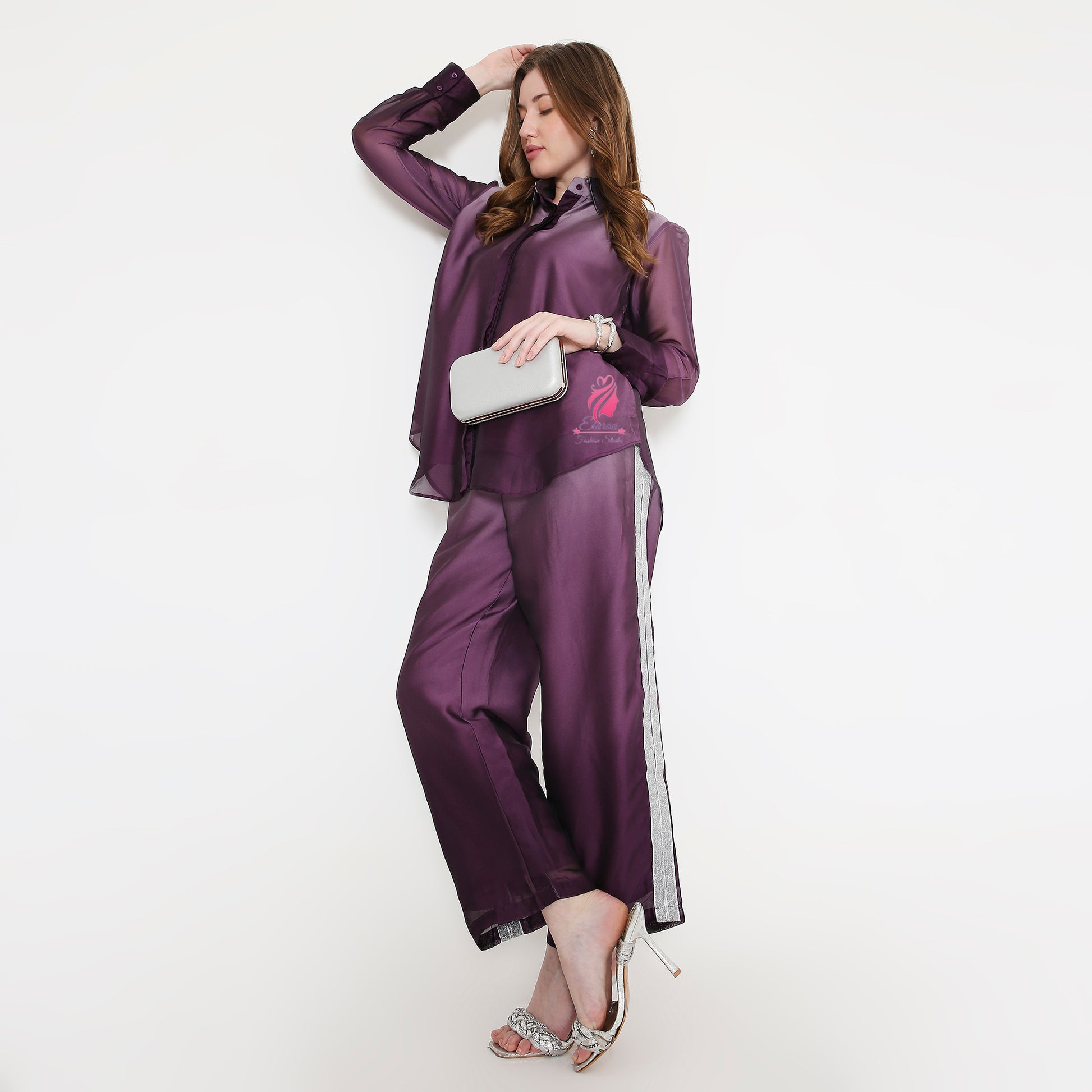 Purple Shaded coord set - EIARAA STUDIO