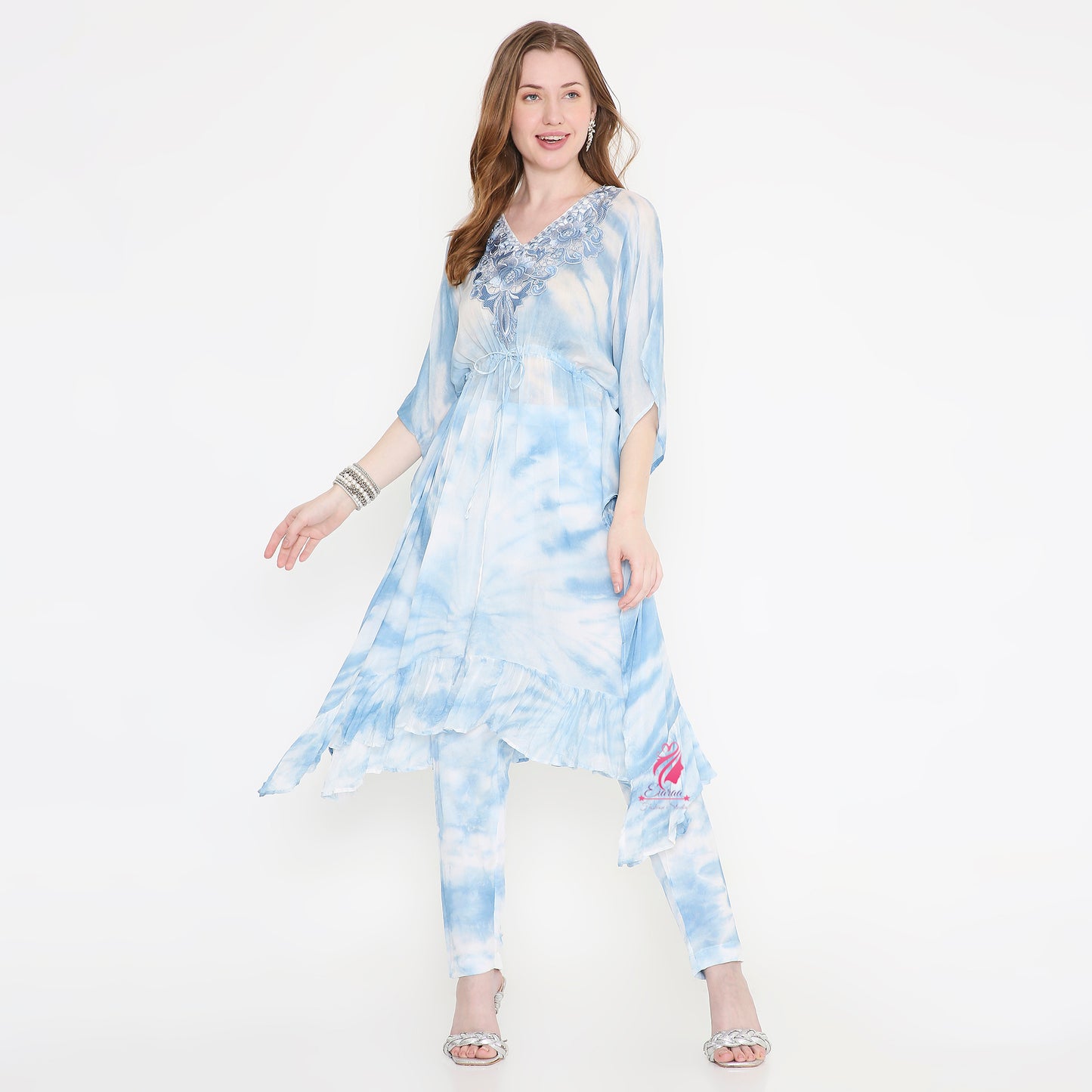 Tie and dye Kaftan Set - EIARAA STUDIO