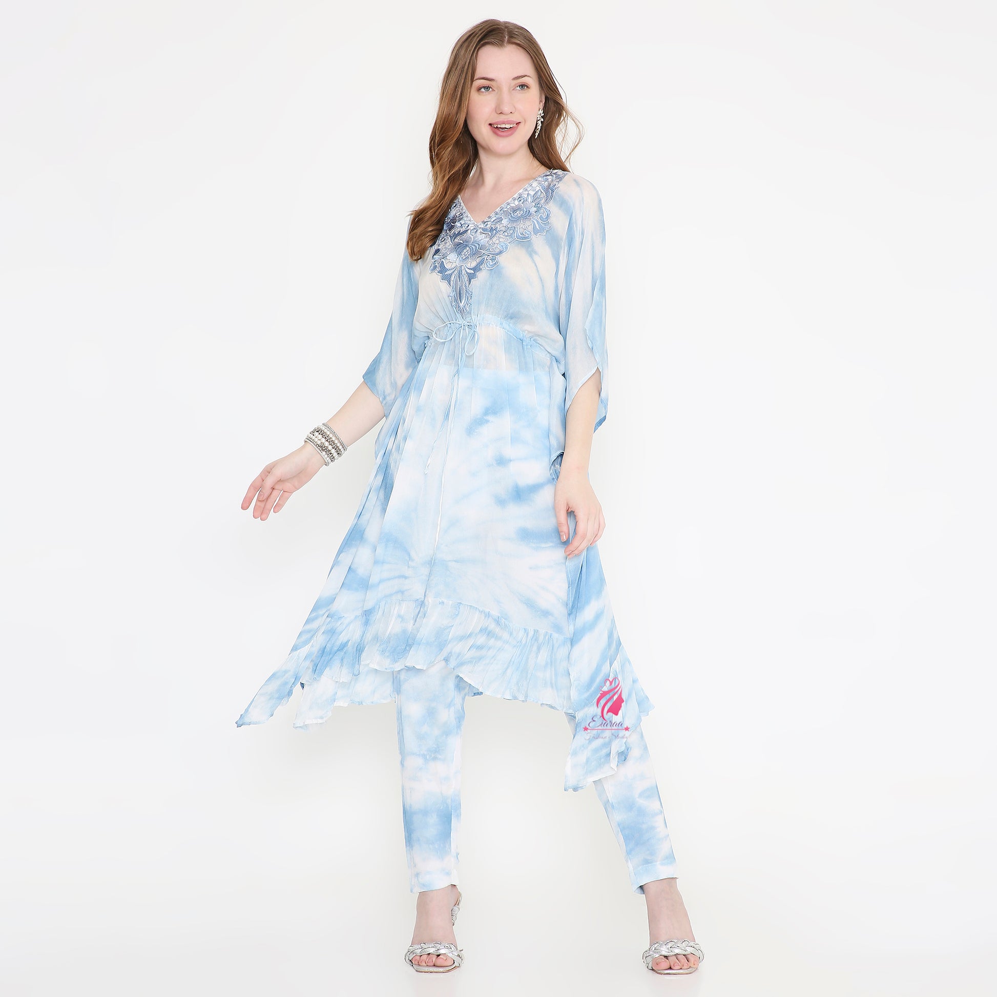 Tie and dye Kaftan Set - EIARAA STUDIO
