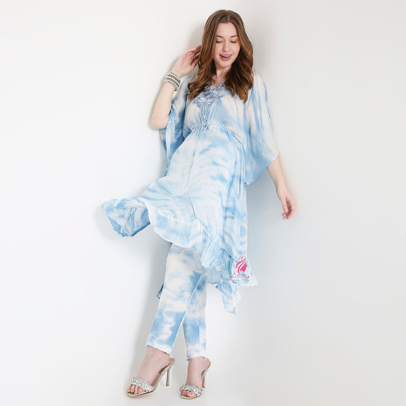 Tie and dye Kaftan Set