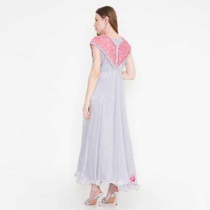 Satin Organza Dress - EIARAA STUDIO