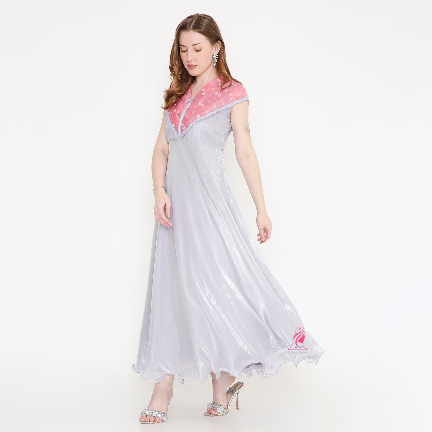 Satin Organza Dress - EIARAA STUDIO