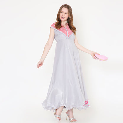 Satin Organza Dress - EIARAA STUDIO