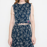 Embroidered Skirt Top