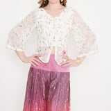 Shaded sequin pant and top