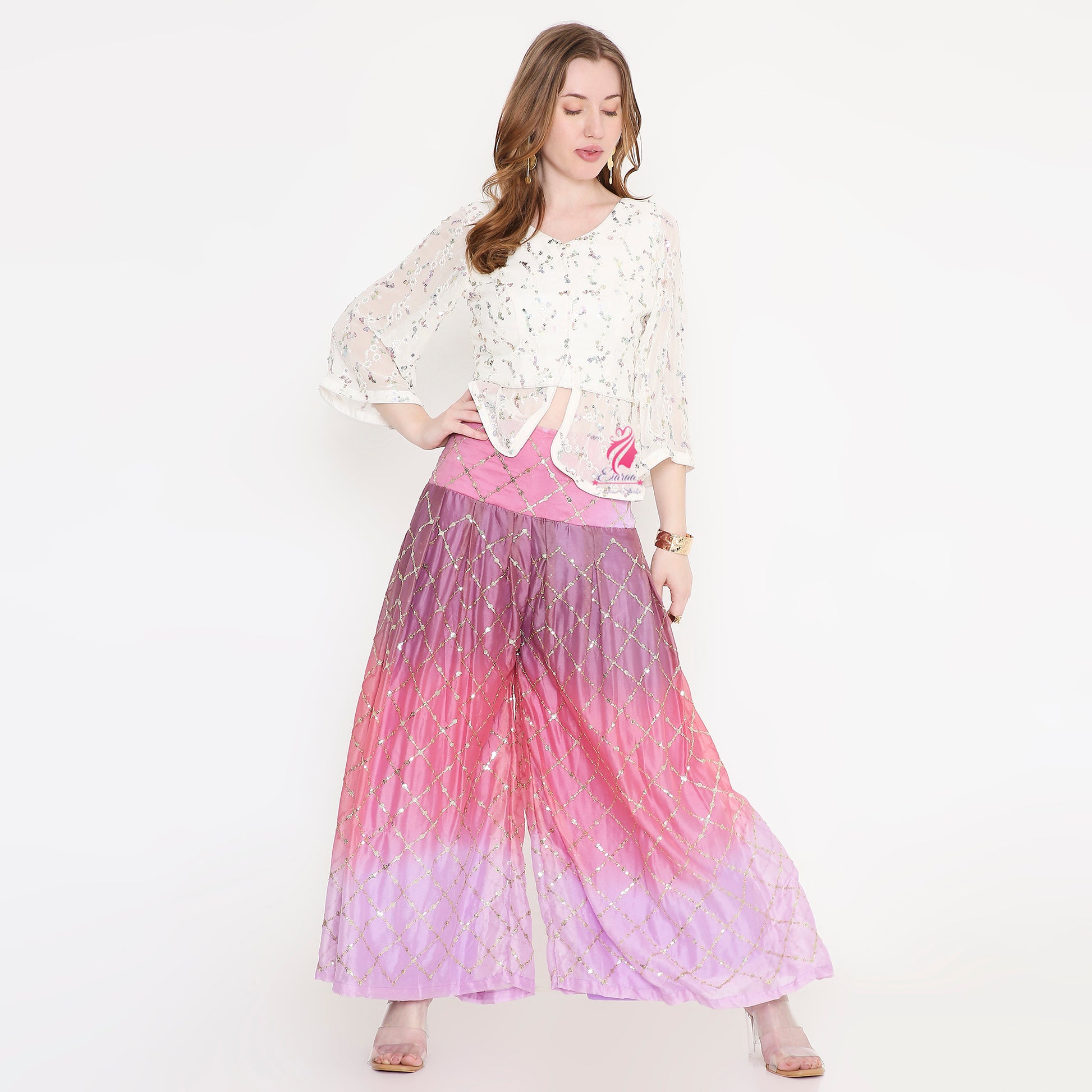 Shaded sequin pant and top - EIARAA STUDIO