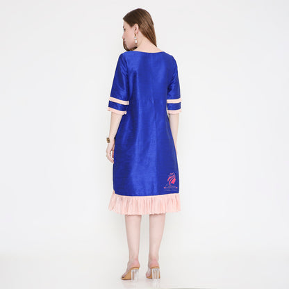 Blue Pink Dress - EIARAA STUDIO