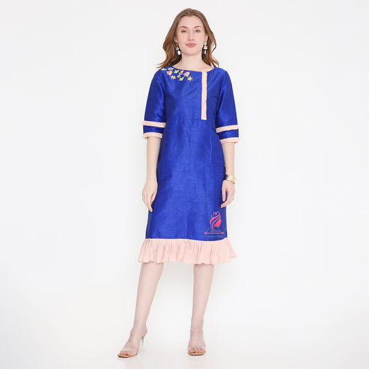 Blue Pink Dress - EIARAA STUDIO