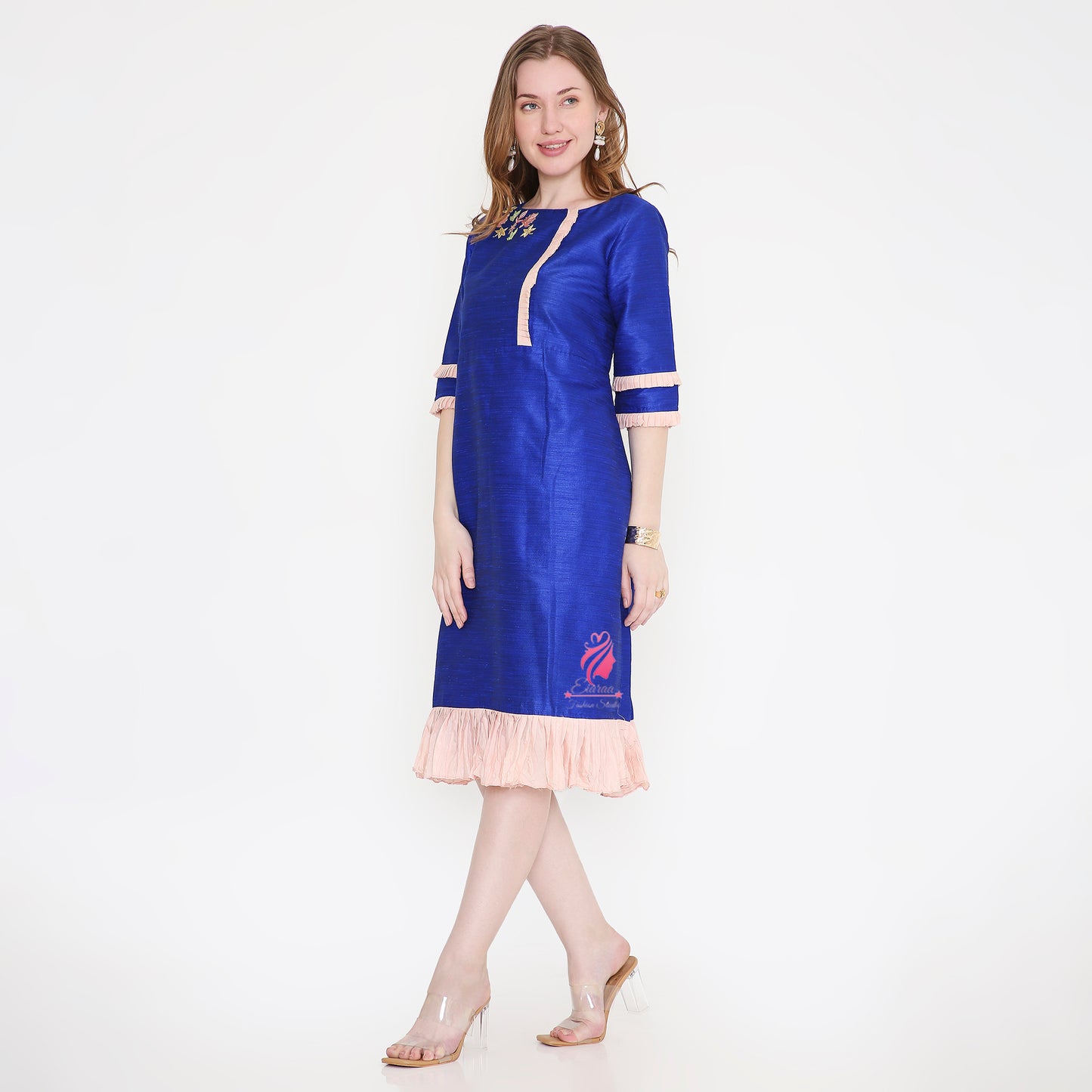 Blue Pink Dress - EIARAA STUDIO