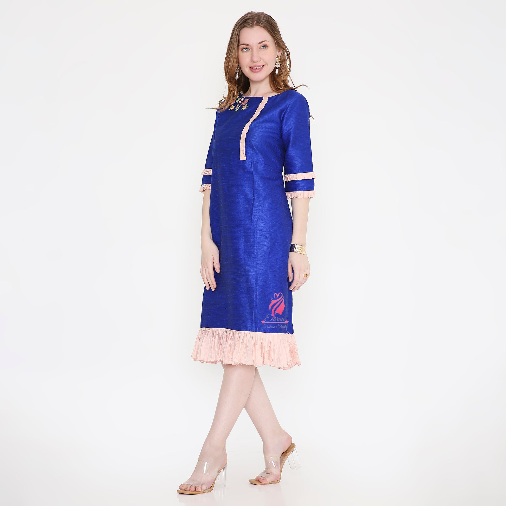 Blue Pink Dress - EIARAA STUDIO
