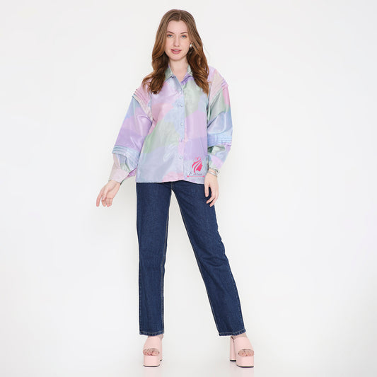 Organza pastel Shirt - EIARAA STUDIO