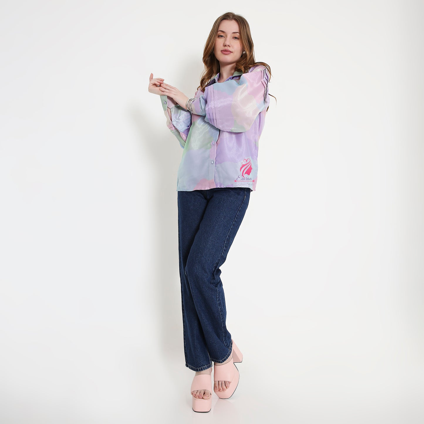 Organza pastel Shirt - EIARAA STUDIO