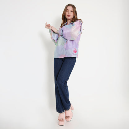 Organza pastel Shirt - EIARAA STUDIO