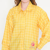 Yellow chequered Shirt