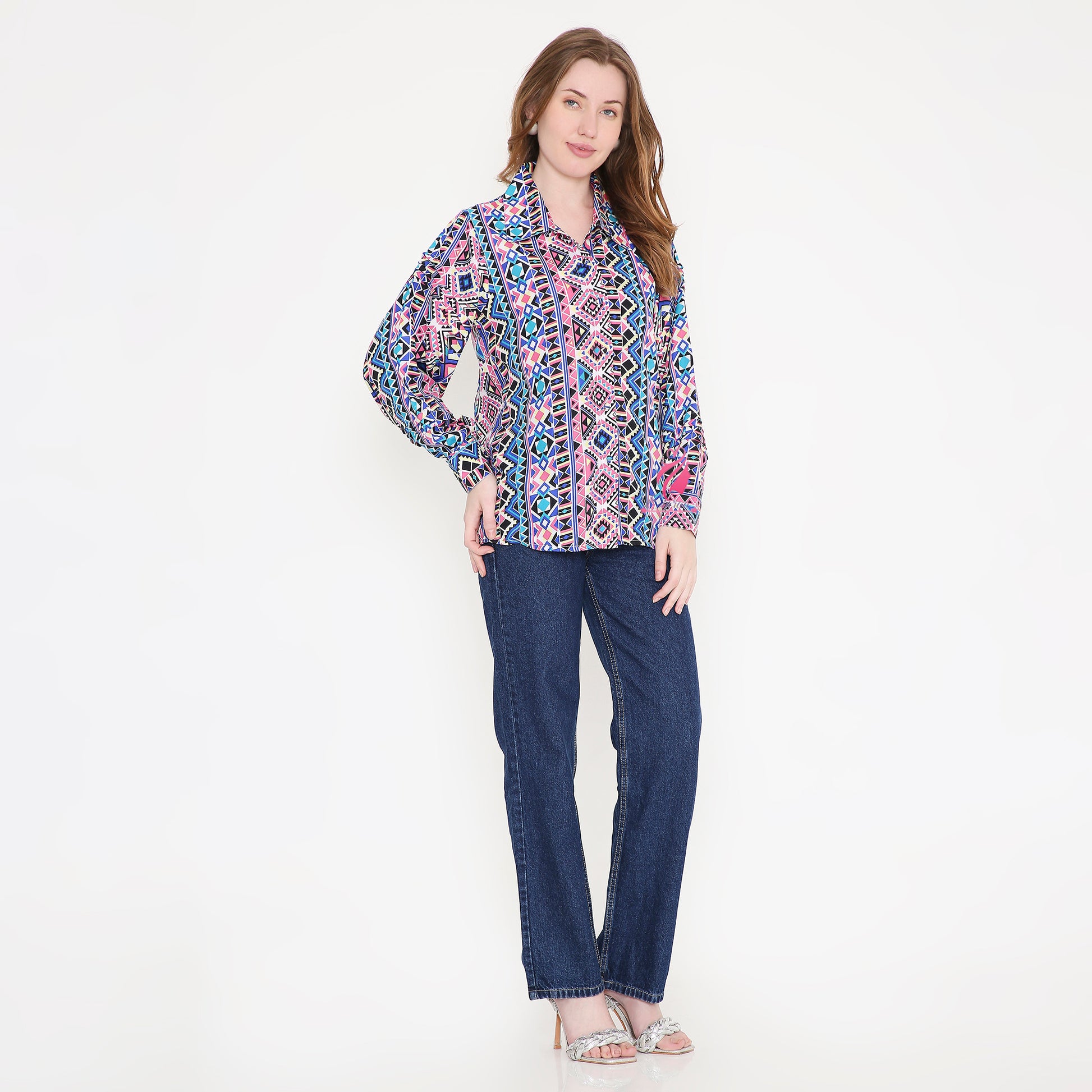 Mosaic Printed Shirt - EIARAA STUDIO