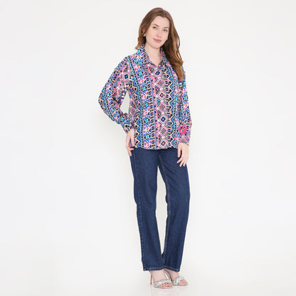 Mosaic Printed Shirt - EIARAA STUDIO