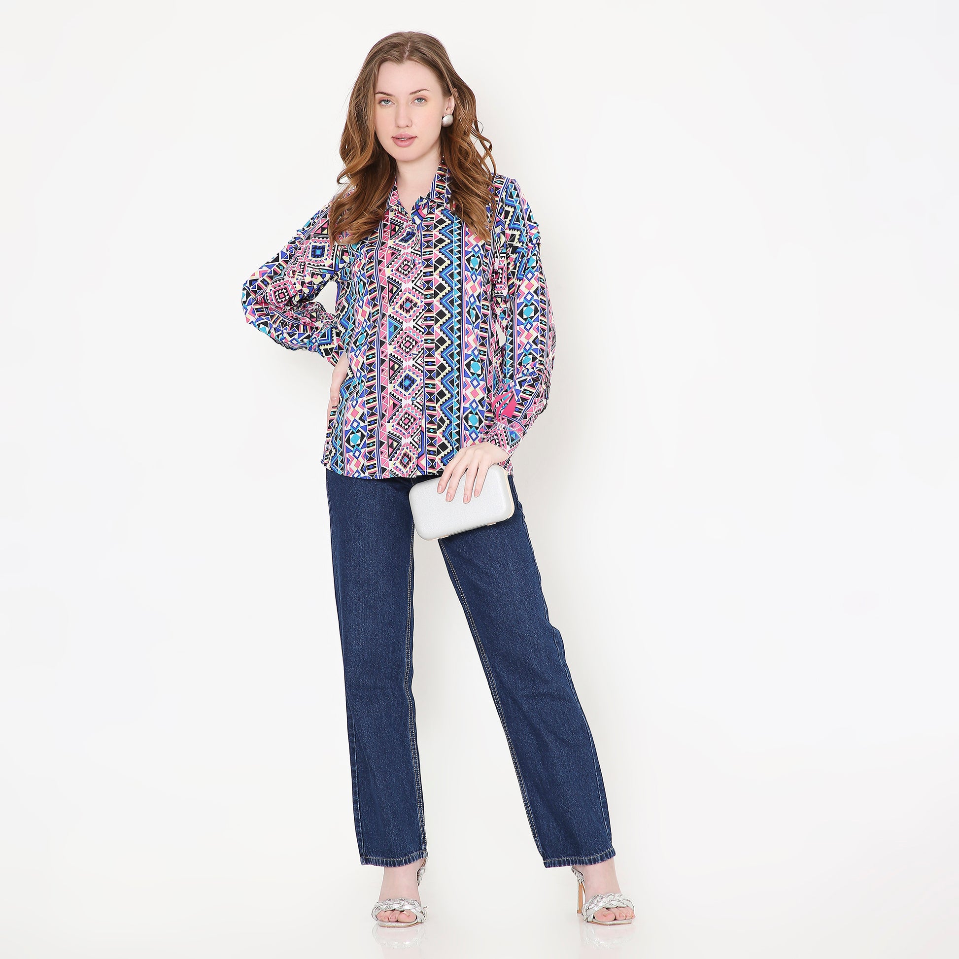 Mosaic Printed Shirt - EIARAA STUDIO