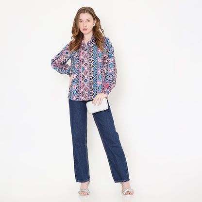 Mosaic Printed Shirt - EIARAA STUDIO
