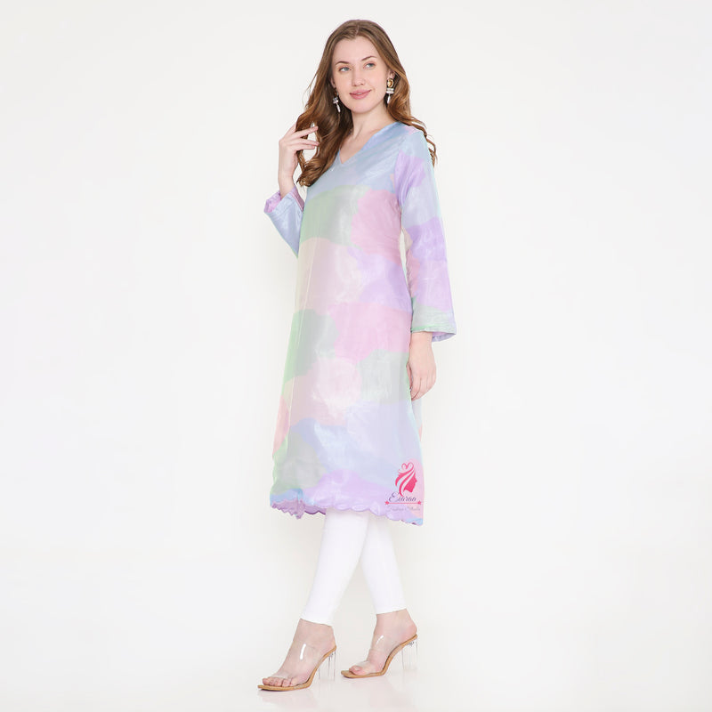 Pastel shaded kurti