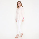 Light Pink and White Blazer