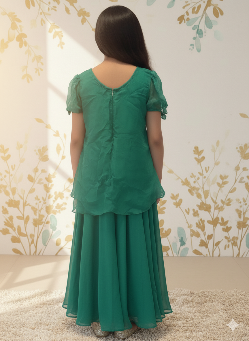 Kids Hand-Embroidered Top & SKirt Set - EIARAA STUDIO