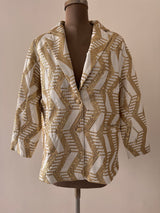 White and Golden Blazer