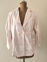 Light Pink and White Blazer