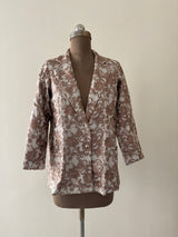 White and Brown Blazer