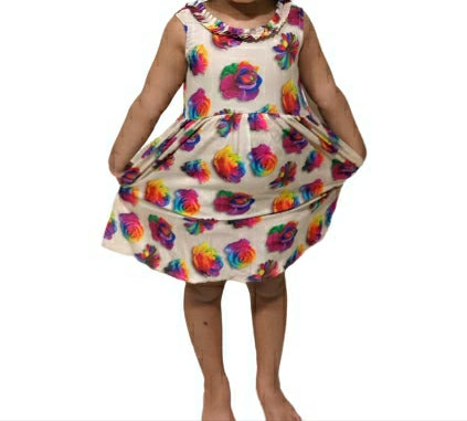 Vibrant Floral Dress - EIARAA STUDIO