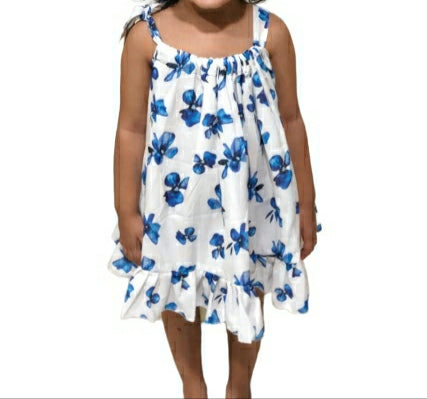 Blue Floral Dress - EIARAA STUDIO