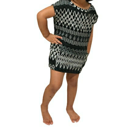 Black and White Printed Dress