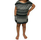 Black and White Printed Dress